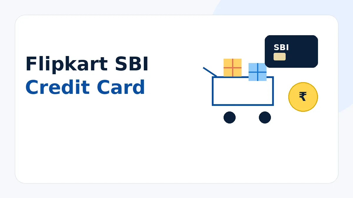 Flipkart SBI Credit Card online shopping cashback and savings illustration